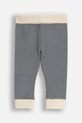 Coccodrillo legginsy bawełniane niemowlęce wzorzyste beżowy ZC5122104FBN