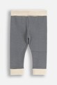 Coccodrillo legginsy bawełniane niemowlęce ZC5122104FBN beżowy AW25