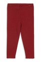 Konges Sløjd legginsy bawełniane dziecięce MINNIE PANTS GOTS wzorzyste czerwony KS104378.9BYA