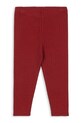 Konges Sløjd legginsy bawełniane dziecięce MINNIE PANTS GOTS KS104378.9BYA czerwony AW25