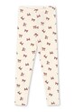 Konges Sløjd legginsy bawełniane dziecięce MINNIE PANTS GOTS wzorzyste beżowy KS104378.9BYA