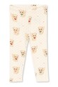 Konges Sløjd legginsy dziecięce MINNIE PANTS GOTS wzorzyste beżowy KS105192.9BYA