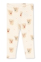 Konges Sløjd legginsy dziecięce MINNIE PANTS GOTS wzorzyste beżowy KS105192.9BYA