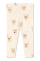 Konges Sløjd legginsy dziecięce MINNIE PANTS GOTS KS105192.9BYA beżowy AW25