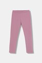 United Colors of Benetton legginsy dziecięce dzianina różowy 3K1CCF03M.G.Seasonal