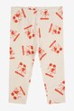Bobo Choses legginsy niemowlęce Rolling Dog 225FB010 beżowy AW25