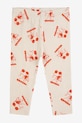Bobo Choses legginsy niemowlęce Rolling Dog 225FB010 beżowy AW25
