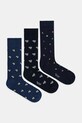 Paul Smith skarpetki 3-pack skarpetki długie granatowy M1A.SOCK.TNAVY