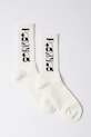 Κάλτσες by Parra Tokyo logo crew ψηλές κάλτσες λευκό 54265