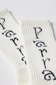 by Parra cotton socks Weird trad logo crew socks 54355 white AW25