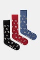 Ponožky Paul Smith 3-pak dlhé ponožky červená M1A.SOCK.TDOGS