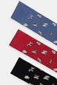 Paul Smith skarpetki 3-pack M1A.SOCK.TDOGS czerwony AW25