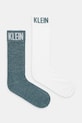 Calvin Klein Jeans skarpetki 2-pack wzorzyste turkusowy 701235978
