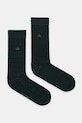Calvin Klein calzini pacco da 2 piccola impronta verde 701235969