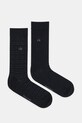 Calvin Klein skarpetki 2-pack drobny wzór czarny 701235969