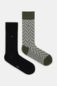 Tommy Hilfiger skarpetki 2-pack pasy zielony 701236309