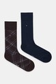 Tommy Hilfiger skarpetki 2-pack wzorzyste brązowy 701236310