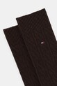 Tommy Hilfiger skarpetki z dodatkiem wełny 701236316 brązowy AW25