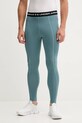 Under Armour legginsy treningowe Cold Weather Grid z elastanem turkusowy 6007128
