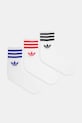 adidas Originals șosete 3-Stripes 3-pack sosete lungi alb JV7404