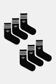 Ponožky adidas Originals 3-Stripes 6-pak dlhé ponožky čierna JV7411