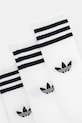 Κάλτσες adidas Originals 3-Stripes 3-pack JV7416 λευκό AW25