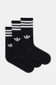 adidas Originals șosete 3-Stripes 3-pack sosete lungi negru JV7417