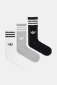 adidas Originals șosete 3-Stripes 3-pack sosete lungi negru JV7418