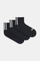 adidas Originals șosete 3-Stripes 3-pack sosete lungi negru JV7426