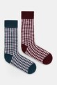 Dětské ponožky United Colors of Benetton dlouhé ponožky burgundské 6AO427035