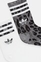 Шкарпетки adidas Originals Leo Crew S 2-pack JW8010 білий AW25