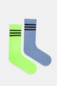 Nogavice adidas Originals 3-Stripes 2-pack Visoke nogavice modra JX5200