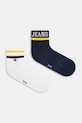 Κάλτσες Tommy Jeans 2-pack ψηλές κάλτσες σκούρο μπλε 701236467