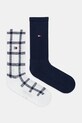 Tommy Jeans skarpetki 2-pack wzorzyste biały 701236476