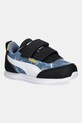 Puma sneakersy dziecięce Puma R78 Lightwind Hot Wheels 2 V Inf syntetyczny czarny 403411