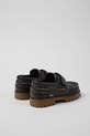 Παιδικά δερμάτινα μοκασίνια Camper K800417 μαύρο AW25