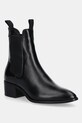 Gant botki skórzane St Broomly słupek czarny 31551094
