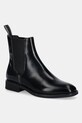 Gant botki skórzane Fayy płaski czarny 31551126