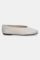Calvin Klein baleriny zamszowe BALLERINA ROUND HW SUE HW0HW02565 beżowy AW25