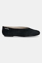 Calvin Klein baleriny zamszowe BALLERINA ROUND HW SUE HW0HW02565 czarny AW25