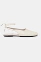 Кожени балеринки Calvin Klein BALLERINA SLING BACK LTH бежов HW0HW02655