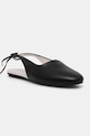Δερμάτινες μπαλαρίνες Calvin Klein BALLERINA SLING BACK LTH μαύρο HW0HW02655