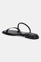 Obuwie Calvin Klein klapki skórzane FLAT SANDAL SQUARED 2-BAR LTH HW0HW02532 czarny