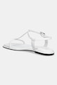 Взуття Шкіряні сандалі Calvin Klein FLAT SANDAL SQUARED BUCKLE LTH HW0HW02556 білий