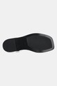 Kožené sandály Calvin Klein FLAT SANDAL SQUARED BUCKLE LTH HW0HW02556 černá