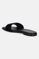 Взуття Замшеві шльопанці Calvin Klein FLAT SANDAL SQUARED HF SUE HW0HW02557 чорний