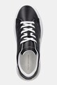 Kožené tenisky Tommy Hilfiger TH FASHION COURT SNEAKER čierna FW0FW08631