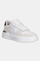 Tommy Hilfiger sneakersy skórzane TH FASHION COURT MIX SNEAKER skóra zamszowa biały FW0FW08632