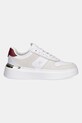 Usnjene superge Tommy Hilfiger TH FASHION COURT MIX SNEAKER FW0FW08632 bela AW25