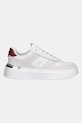 Tommy Hilfiger sneakersy skórzane TH FASHION COURT MIX SNEAKER FW0FW08632 biały AW25